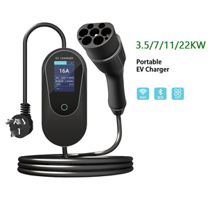 Chargeur de <span class=keywords><strong>voiture</strong></span> électrique portable intelligent 3,5 kW 16A 7 kW 32A IP66 certifié CE pour usage domestique, extérieur et intérieur, personnalisable en plusieurs langues - Product Image 1