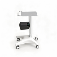 Chariot médical pour ordinateur portable sur roulettes, poste de travail médical réglable en hauteur pour les rondes des médecins et la documentation des infirmières à l'hôpital