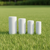 Emballage vide en plastique transparent de 30 ml avec bouchon à vis, écologique, pour stick déodorant cosmétique