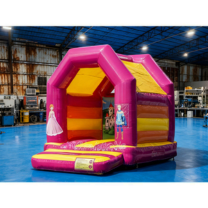 Château gonflable rose <span class=keywords><strong>Princesse</strong></span> pour enfants, trampoline intérieur/extérieur pour filles, lit de saut pour fête <span class=keywords><strong>d</strong></span>'anniversaire - Product Image 2