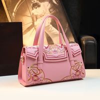 Sac à main brodé vintage pour femme, style chinois rétro, sac à poignée supérieure à motif floral, sac à bandoulière ethnique