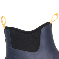 Bottes de pluie élégantes bleu marine pour femme – Chaussures de jardin en caoutchouc imperméables et confortables pour la marche en extérieur et la boue