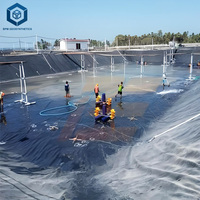 Géomembrane en PEHD pour pisciculture, grands bassins en plastique pour poissons et réservoirs d'aquaculture
