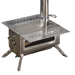 Échantillon Gratuit - Poêle à Bois Portable CE pour Extérieur avec Tuyau de Cheminée, Accessoires pour Poêle à Bois de Camping, Pique-nique, Acier Inoxydable - Product Image 4