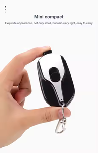 Small Portable Mini Keychain Magnetic Wireless Charging Bank <b>Phone</b> Holder High Capacity Retractable Plug Pocket Emergency Power - Product Image 4