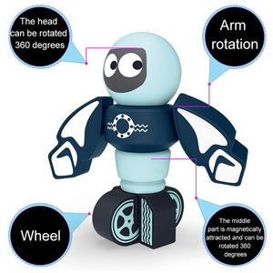 可收藏的 DIY 磁性行星机器人套装 磁性积木儿童 STEM 教育拼搭玩具 适合男孩和女孩 - Product Image 3