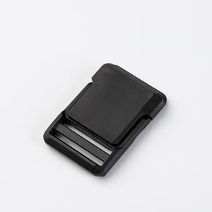 Hebilla de plástico de 25mm ajustable para bolsos, mochilas, cascos, bolsos de hombro, color sólido, negro, J1103-25 - Product Image 1