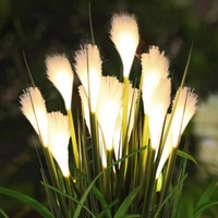 Lampe solaire décorative Bushi Reed Field à brancher, étanche IP65, pour jardin, route, bureau, extérieur, camping, énergie renouvelable verte
