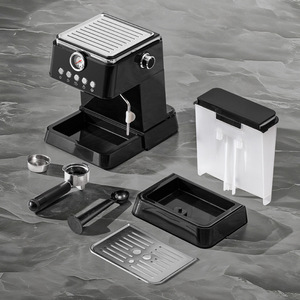 เครื่องชงกาแฟเอสเพรสโซ่กึ่งอัตโนมัติ สีขาวงาช้าง แรงดันสูง 20 บาร์ พร้อมฟังก์ชั่นทำฟองนม สำหรับใช้ในบ้าน - Product Image 4