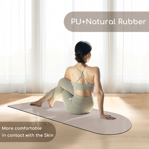 Tapete de Yoga para Gimnasio en Casa, Color Maillard, Arqueado, Antideslizante, Absorción de Impactos, PU, Caucho Natural - Product Image 4