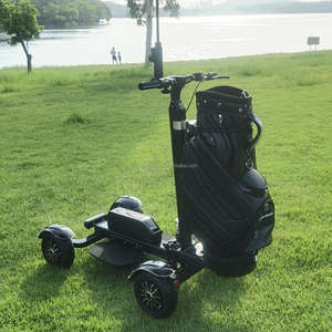 Scooter Eléctrico de Golf con Batería de Litio de 48V 20Ah, Motor sin Escobillas, Largo Alcance, Llantas Anchas, Marco Plegable de Aleación de Aluminio - Product Image 2