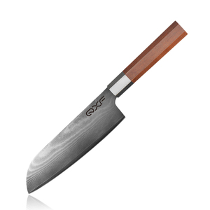 <span class=keywords><strong>Couteau</strong></span> Nakiri <span class=keywords><strong>Damas</strong></span> personnalisé de 7 pouces avec manche en bois de rose, <span class=keywords><strong>couteau</strong></span> de cuisine japonais super tranchant pour légumes - Product Image 6