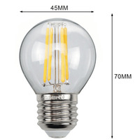 Globe Ampoule à filament Led 360 degrés ac85-265v ampoule à filament G45 4W à intensité variable