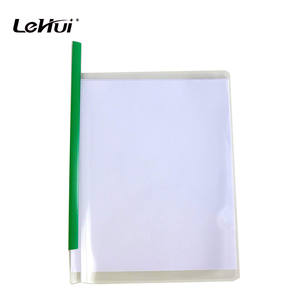 Cubierta transparente <span class=keywords><strong>A4</strong></span> PP a prueba de agua, cubierta de archivo de barra deslizante colorida, para negocios de investigación y Universidad - Product Image 4