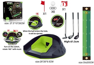Jouet de <span class=keywords><strong>golf</strong></span> éducatif pour enfants, <span class=keywords><strong>jeu</strong></span> de <span class=keywords><strong>golf</strong></span> musical rotatif avec éjection automatique de la balle, cadeau idéal pour les sports en plein air et en intérieur - Product Image 2
