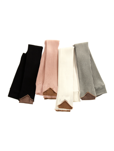 Calentadores de Piernas para Mujer, Tejidos, Gruesos, de Color Sólido, para Uso Diario, de Spandex y Poliéster D0205-1 - Product Image 1