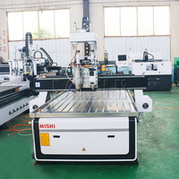Machine de fraisage CNC à double processus 4x8 pieds 3,5 kW pour le travail du bois, la découpe, la gravure, le perçage et la fabrication de meubles