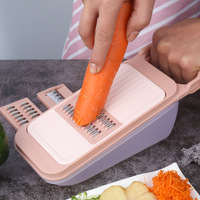 Mandoline manuelle multifonction durable pour frites, oignon, fruits et légumes, mini-râpes en plastique, trancheuse à fromage de cuisine