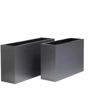 Pot de fleur en acier galvanisé extérieur <span class=keywords><strong>lit</strong></span> de fleur commercial combinaison magasin loisirs bar barrière de fleur - Product Image 4