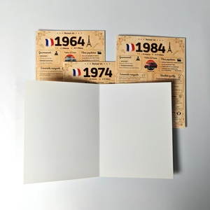 Cartes d'anniversaire en carton laminé imprimées en offset sur mesure, directement de l'usine, accompagnement de cadeaux d'anniversaire - Product Image 2