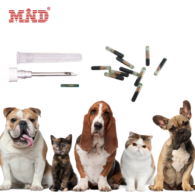 134.2kHz EM4305 Injectable RFID 1.4x8mm Glass Tag Microchips Dog Micro Chip Animal Id Pet Microchip for Animals