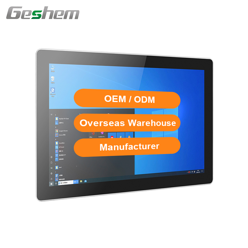 Дешевый промышленный мини-ПК J1900 2,0 ГГц 4 Гб + 128 Гб встроенная сенсорная панель ПК