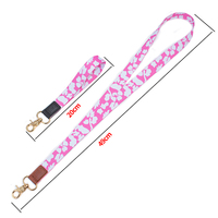 Lanière en PVC polyester pour enseignant avec impression par sublimation, porte-badge avec crochet, logo personnalisé