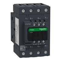 Contattore di controllo motore LC1DT80AFE7, per carichi di resistenza, 5.8W, bobina 115V AC, contatto 80 A, 690V, 4 poli, NO, serie TeSys D