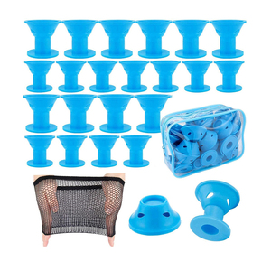 Venta caliente 40 Pcs magia arena rodillos del pelo incluye 20 piezas <span class=keywords><strong>grandes</strong></span> de silicona <span class=keywords><strong>rulos</strong></span> y 20 piezas de silicona pequeño <span class=keywords><strong>rulos</strong></span> - Product Image 1
