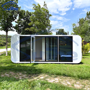 Cabane portable de 6 m avec remorque, maison modulaire préfabriquée mobile pour usage extérieur - Product Image 4