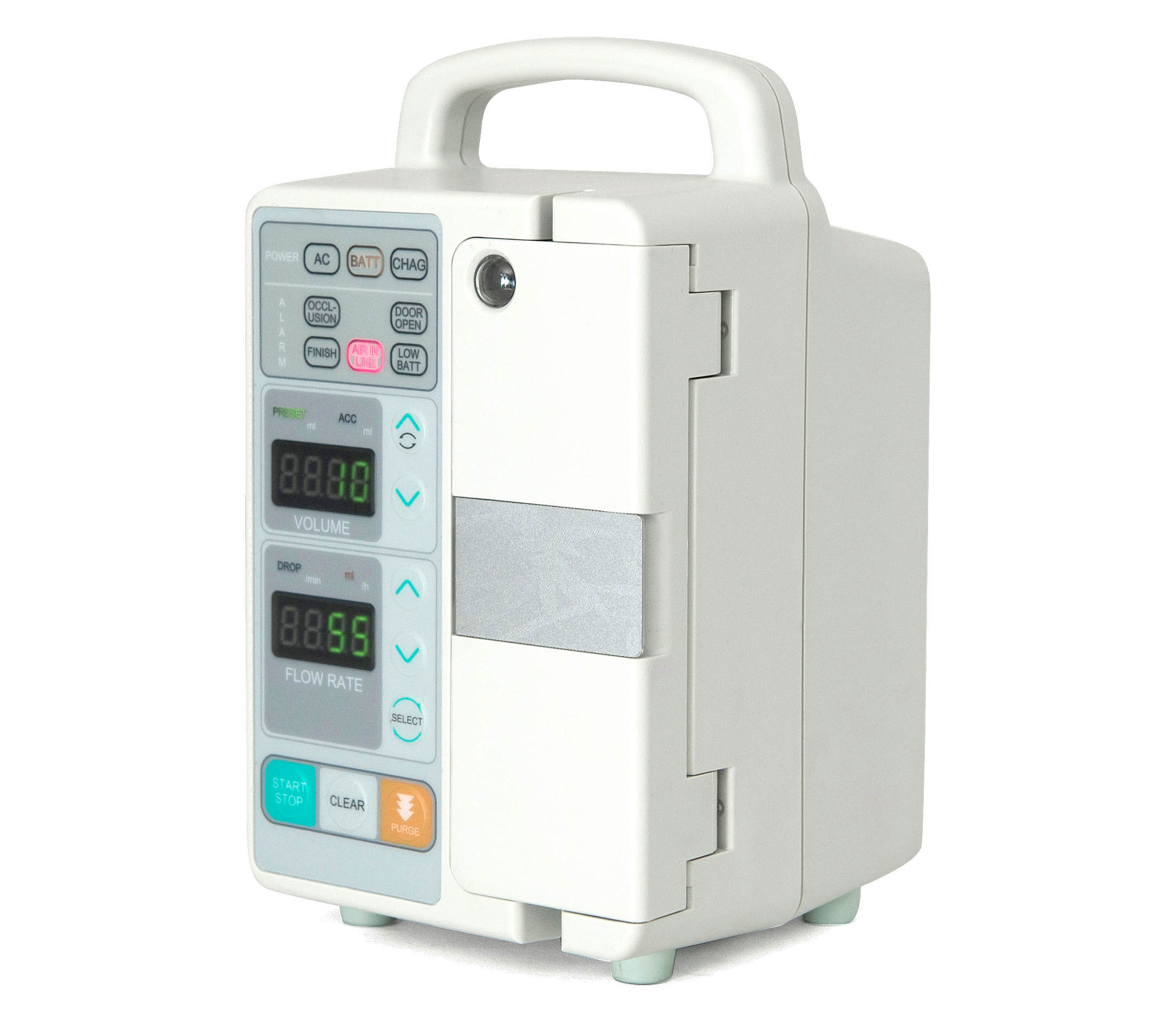 Bomba de infusión electrónica de la UCI del hospital, bomba de infusión iv con calentador