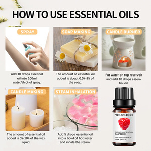 Sang Trọng Hữu Cơ Mâm Xôi Hoa Anh Đào Hoa nhài Mùi Hương 100% Tinh Khiết Nhà Máy Tùy Chỉnh Nước Hoa Tinh Dầu Thiết Lập Hương Liệu Cơ Thể Massage - Product Image 6