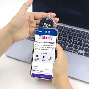 พวงกุญแจ NFC โลโก้แบบกำหนดเอง สำหรับ Instagram ความถี่ 13.56MHz สีชมพู ทำจากซิลิโคน - Product Image 5