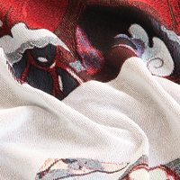 Anime Jacquard Tapisserie Tissu Tissé Premium Color-Woven Custom Design use for Streetwear & Fashion Apparel