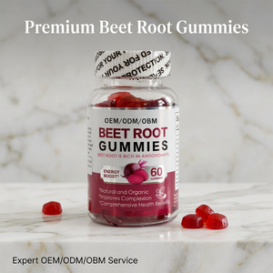 Private Label Pure Beetroot Gummies for Nitric Oxide Support and Athletic Performance OEM ODM Factory Wholesale Price - Product Image 1