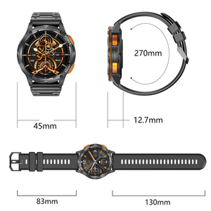 Reloj Inteligente AK59 AMOLED con Pantalla de 1.43 Pulgadas, IP67, Llamadas por BT, Monitor de Frecuencia Cardíaca y Oxígeno en Sangre, Correa Doble, Batería de 400mAh para Hombre - Product Image 6