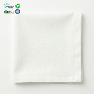 Servilletas de Cena Blancas Personalizadas Premium de 18x18 Pulgadas, de Polialgodón con Dobladillo, Impermeables y Ecológicas para Hostelería de Lujo - Product Image 1