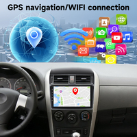 Podofo pour Toyota Corolla avec sortie d'air 2009-2013, autoradio Android 9 pouces 2 Din 4+64G, Carplay/Android Auto sans fil, OEM ODM