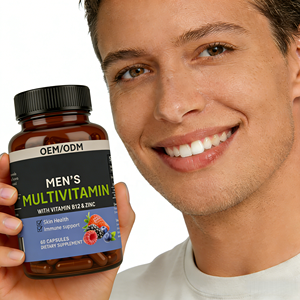 Yetişkinler İçin B12 Vitamini ve Çinko İçeren Multivitamin - Cilt Sağlığı, Bağışıklık Desteği ve Geliştirilmiş Kemik Yoğunluğu 60 Kapsül OEM/ODM Toplu Tedarik - Product Image 1