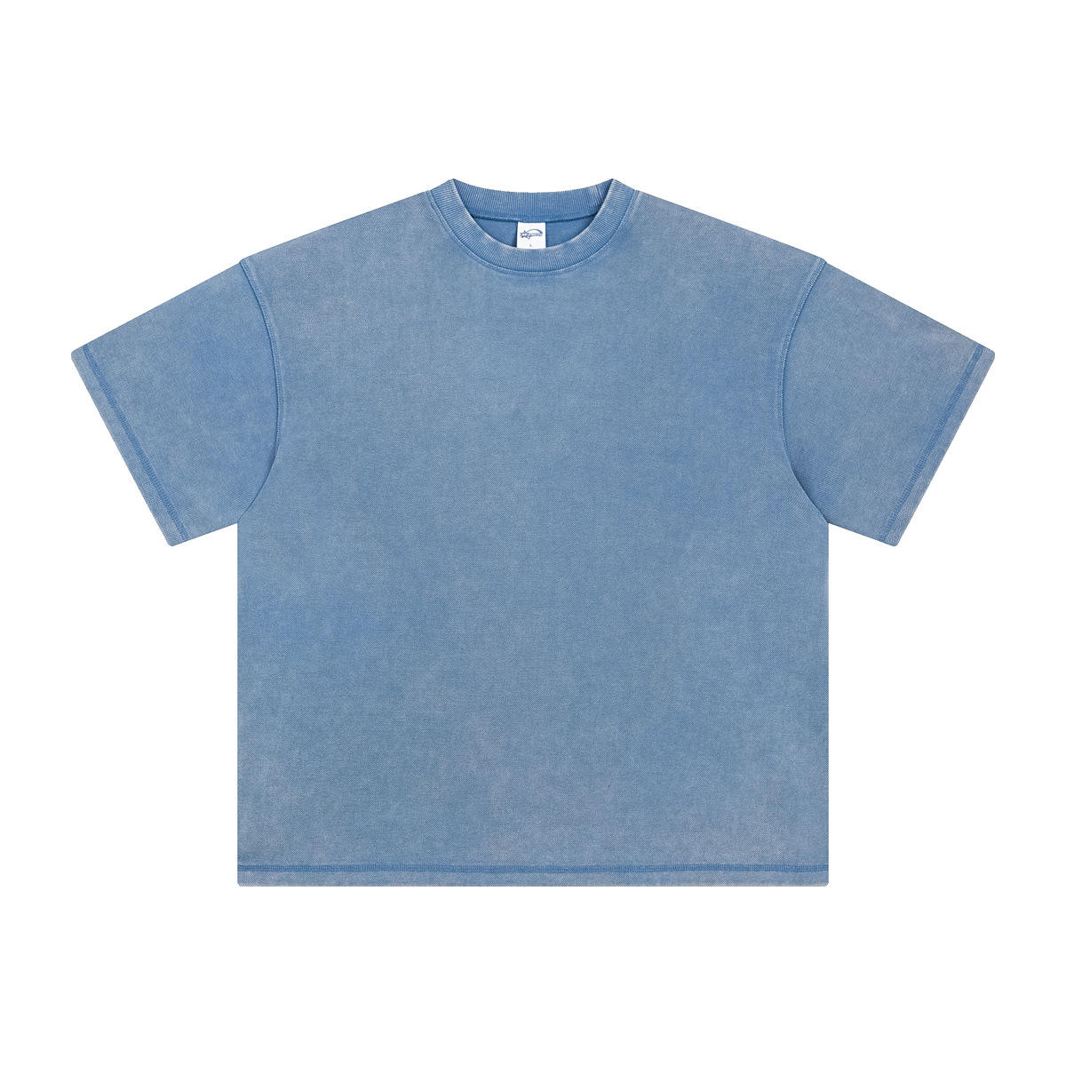 Short sleeves - batik gray-blue