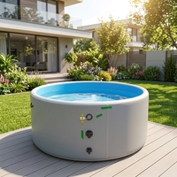 Verstärkter Drop-Stitch Aufblasbarer Swimmingpool für Kinder & Neugeborene Familien-Sommerspaß Garten Outdoor-Wasserunterhaltung