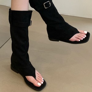 Nouvelles Bottes Longues de Cowboy Western 2025 pour <span class=keywords><strong>Femme</strong></span>, en <span class=keywords><strong>Daim</strong></span> à Bout Ouvert Effet Serpentin, Chaussures Sexy et Tendance pour l'Été - Product Image 3
