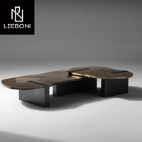 Prix d'usine sur mesure Villa d'hôtel populaire nouveau design durable fait à la main meubles de salon table basse de luxe