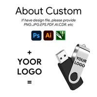 Promoción de memorias USB giratorias con logotipo personalizado, 8GB, 16GB, 32GB, USB 2.0, 3.0, tarjeta de memoria metálica, pendrive, regalo.