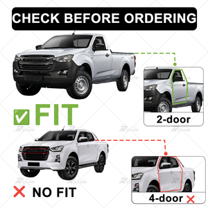 Marchepieds latéraux pour Dmax <span class=keywords><strong>2021</strong></span>+ <span class=keywords><strong>2</strong></span> portes, points de fixation OEM, sans perçage, revêtement anti-corrosion et peinture - Product Image 3