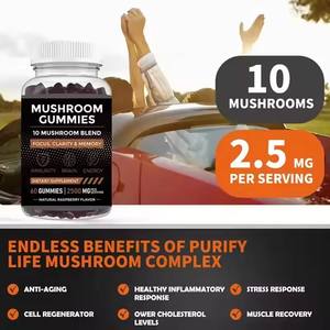 मेलेफू मशरूम गुम्मीज़ मस्तिष्क बूस्टर समर्थन मशरूम सिंहों मैनी गुम्मस रीबिशी नोट्रोपिक विश्राम Gmmy - Product Image 3