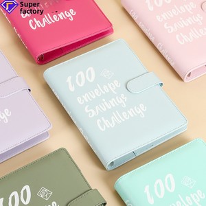 Carpeta de Cuero PU A5 para el Reto de Ahorro de 100 Sobres, Planificador de Presupuesto con Sobres para Efectivo, Libro de Gestión de Dinero, Venta al por Mayor - Product Image 2