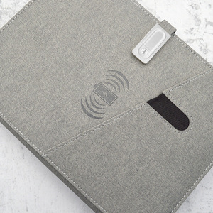 Innovation Business Gift A5 ordinateurs portables chargeur sans fil Agenda Power Bank 8000 mAh journal intelligent avec Flash USB - Product Image 6