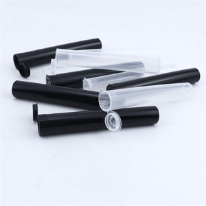 Tubo de Plástico Negro Resistente de 115 mm y 90 mm con Tapa Abatible para Envasado de Tabaco - Product Image 4