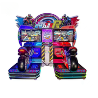 Simulateur de course de moto Speed Racer, machine de jeu d'arcade à monnayeur pour divertissement intérieur, jeu de course automobile sportive à vendre